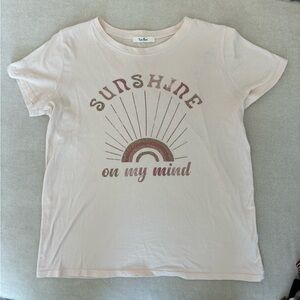 Tres Bien Pale Pink 'Sunshine on My Mind' Graphic Tee